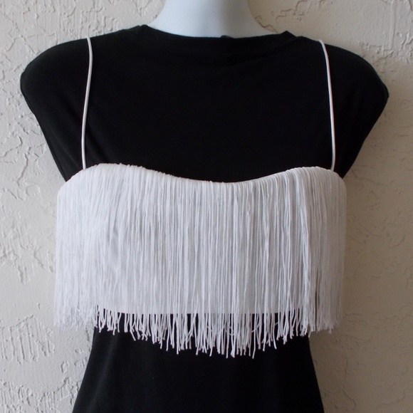 Meshki Tops - Meshki Womens Fringe Top Size Small crop Top